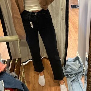 Kye mid rise straight in pepper